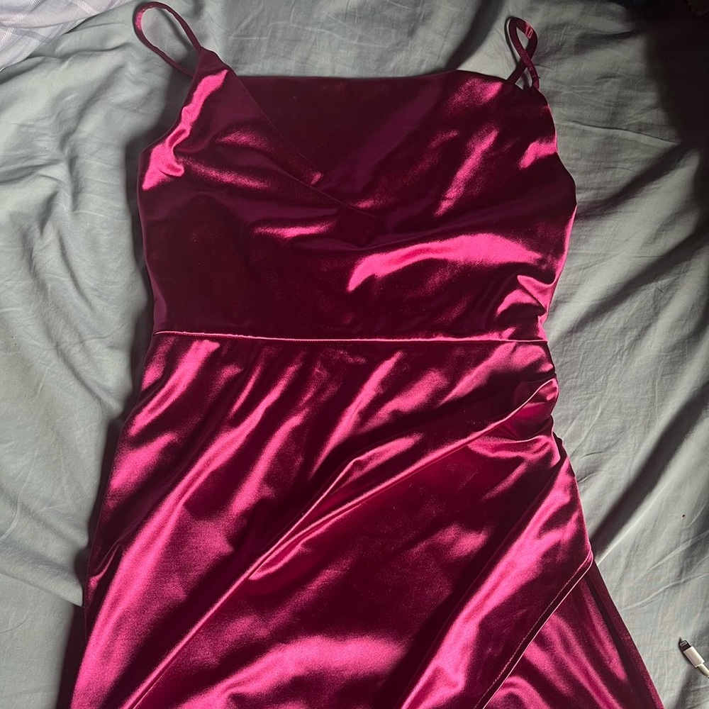 Mini pink party dress